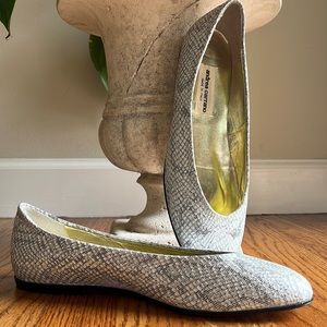 🐍 Vintage Andrea Carrano Baby Boa Flats